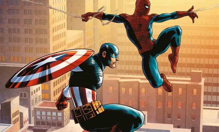 Spiderman y el Capitán América en la saga de J. Michael Stracynski y Jesús Saiz