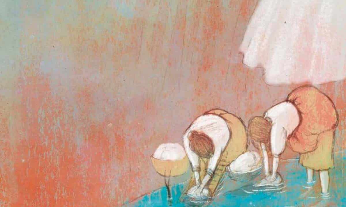 Obra de Elena Ferrándiz para Las medias rojas. Créditos: Nørdica Libros