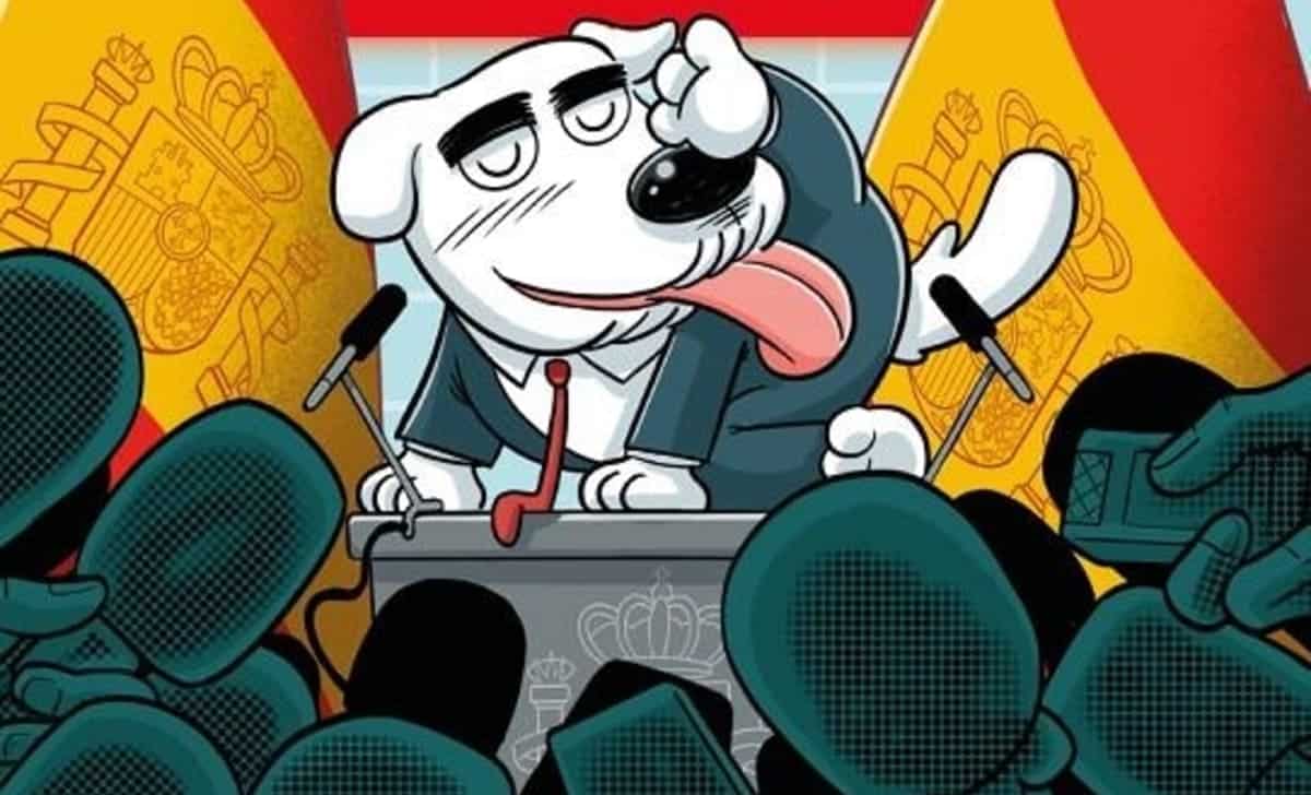 Portada de Presidente Perro Sanxe. Créditos: Fandogamia.