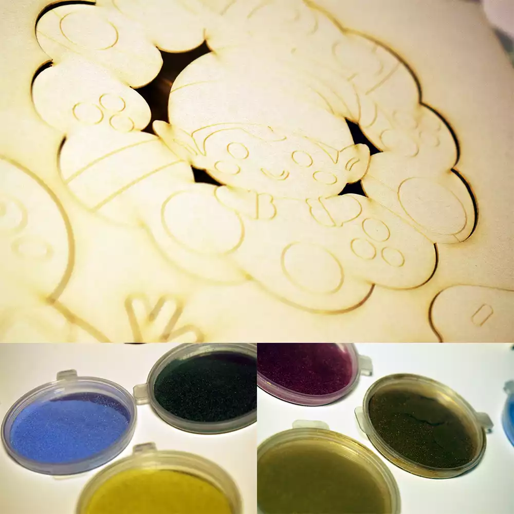 Kit pinta con arena Christmas Ornaments. Créditos: docpastor.com - Amamos la Cultura Pop