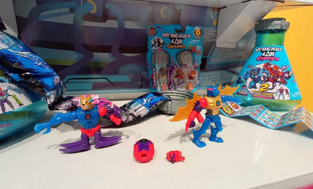 Sets de Mr. Beast Lab Hybrids de Moose Toys. Créditos: Paco Silva.