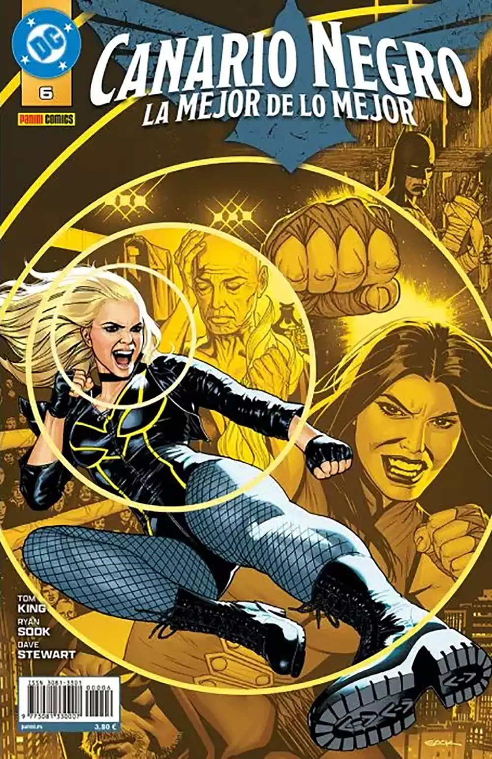 Portada del número 6 de Canario Negro: La mejor de lo mejor. Créditos: Panini/DC Comics