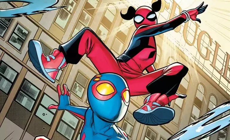 Spider-Boy y Spider-Girl en El desafío del Dragón. Créditos: Marvel/Panini