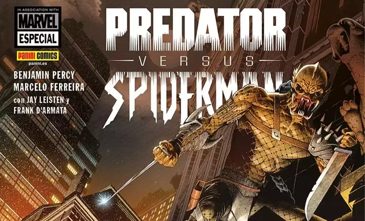 Predator en Predator versus Spiderman. Créditos: Panini/Marvel