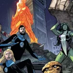 Los Cuatro Fantásticos en la Guerra de Cuentas. Créditos: Marvel/Panini