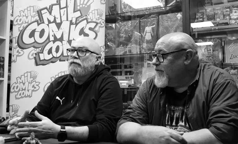 Los autores Pasqual Ferry y Jesús Merino durante la entrevista. Créditos: docpastor.com