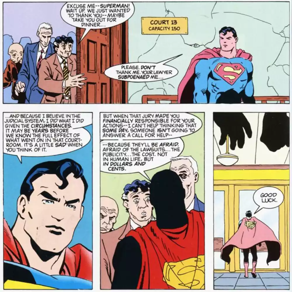 Superman ayuda a los Investigadores de los desconocido. Créditos: Panini/DC