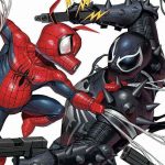 Portada alternativa parcial de Spiderverso vs.Venenoverso. Créditos: Panini Cómics.
