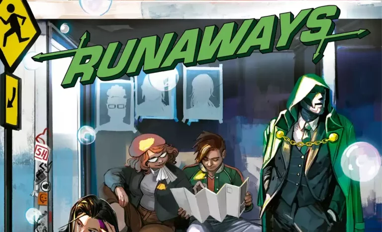Portada del tomo especial de Runaways en Un mundo bajo Muerte. Créditos: Panini/Marvel
