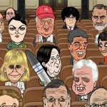 Portada de Titanes del bochorno, tomo 1: política española. Créditos: ¡Caramba! Astiberri.