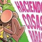 Detalle de portada de Gente haciendo cosas raras: Las notas del Profesor Migraña. Créditos: Fandogamia.