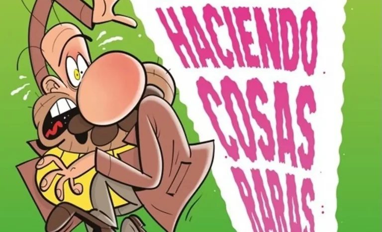 Detalle de portada de Gente haciendo cosas raras: Las notas del Profesor Migraña. Créditos: Fandogamia.