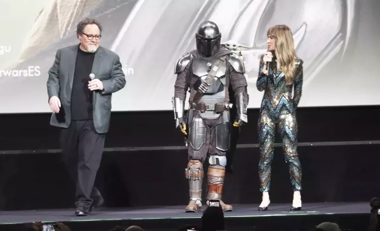 Los protagonistas del Fan Event de The Mandalorian y Grogu. Créditos: Lander Arteaga