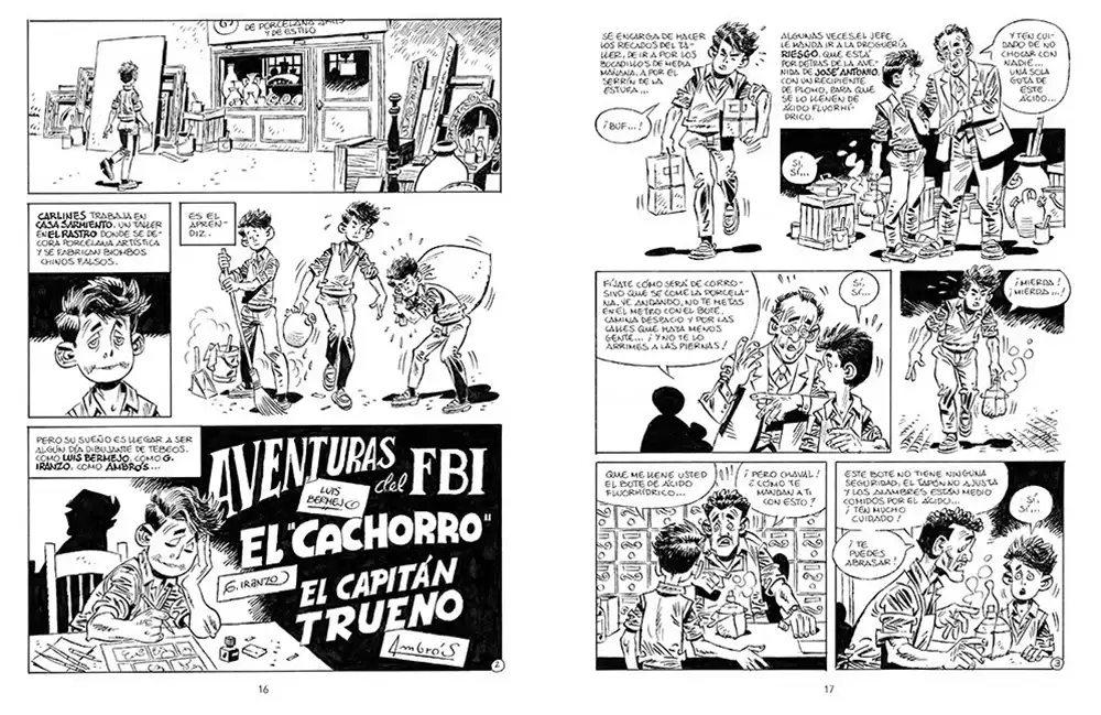 Páginas interiores de Barrio 5: El debutante. Créditos: Reservoir Books