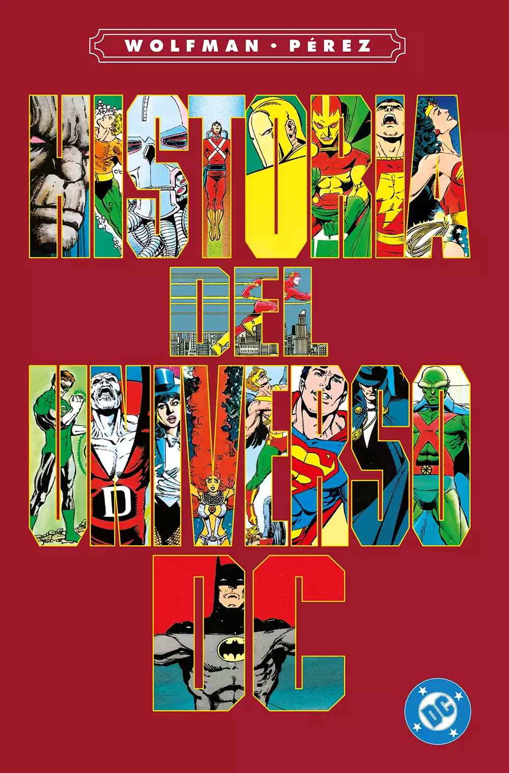 Portada del tomo recopilatorio de Historia del Universo DC. Créditos: Panini/DC