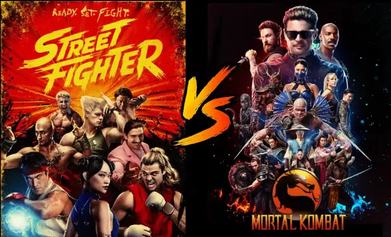 Imágenes promocionales de Street Fighter y Mortal Kombat. Créditos: Capcom/Warner Bros.