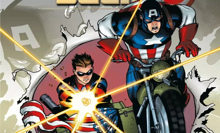 El Capitán América y Bucky en la portada de La historia de Bucky Barnes. Créditos: Panini/Marvel