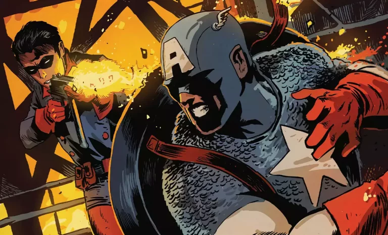 El Capitán América y Bucky en la portada del 626 de Captain America and Bucky. Créditos: Panini/Marvel