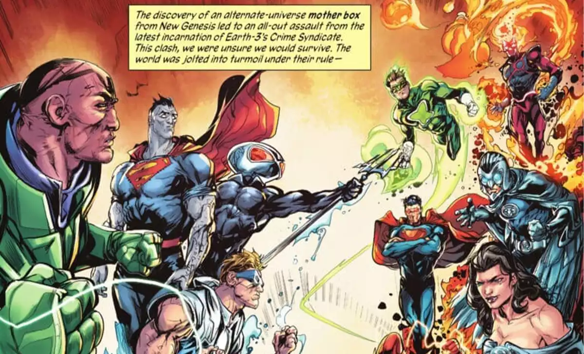 El descubrimiento de Tierra-3 en Nueva Historia del Universo DC. Créditos: Panini/DC