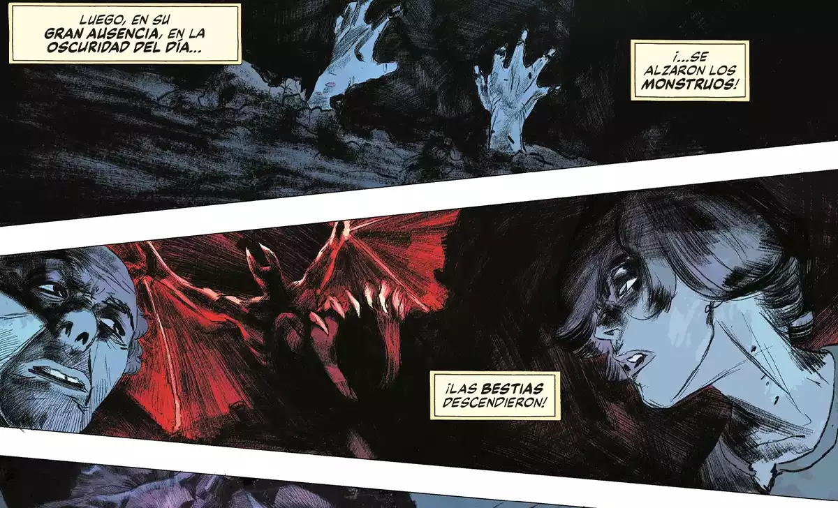 El horror y los monstruos en Green Lantern: Dark. Créditos: Panini/DC