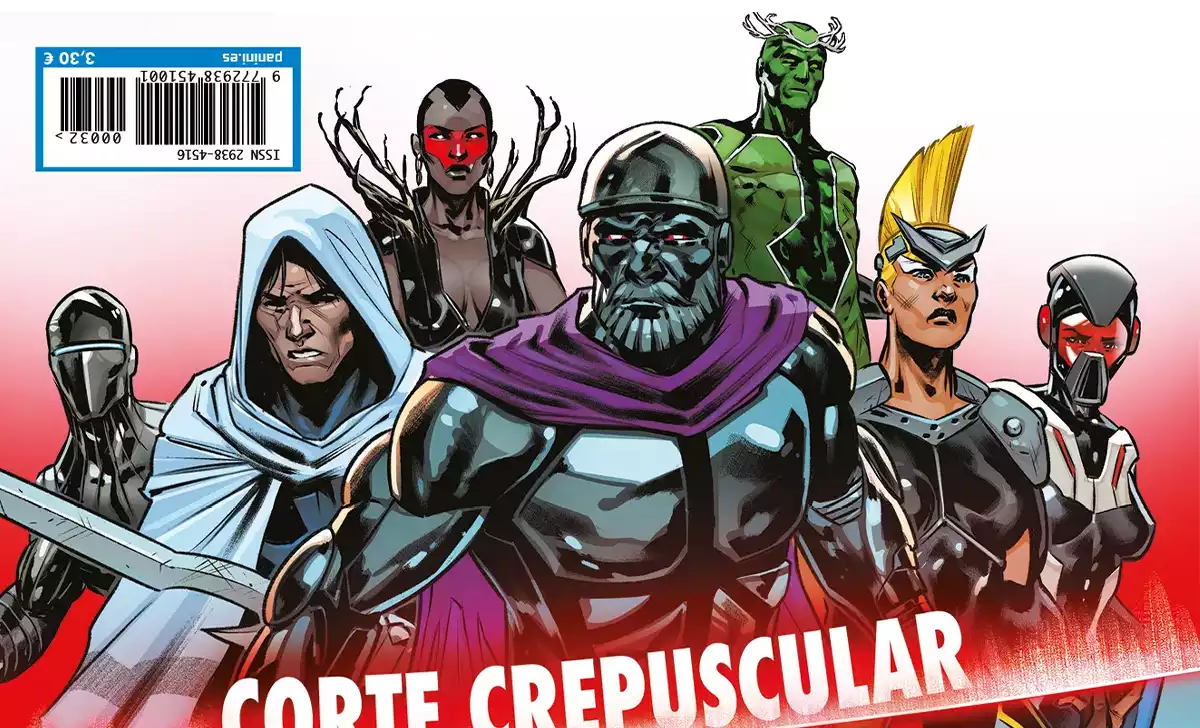 La Corte Crepuscular en la portada de Los Vengadores 32. Créditos: Marvel/Panini