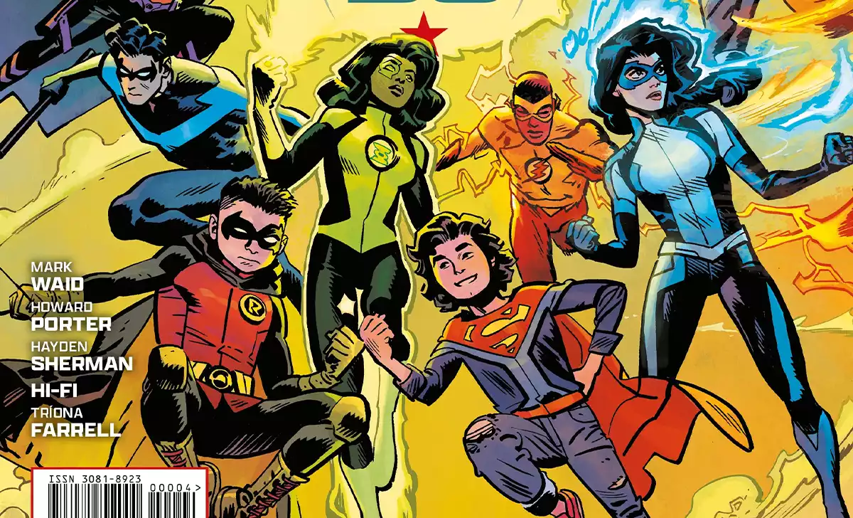 Los Superhijos, y otros herederos, en Nueva Historia del Universo DC. Créditos: Panini/DC