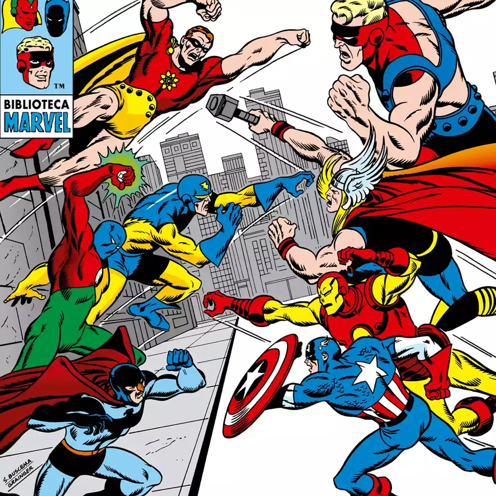 Los Vengadores enfrentados al Escuadrón Siniestro. Créditos: Panini/Marvel