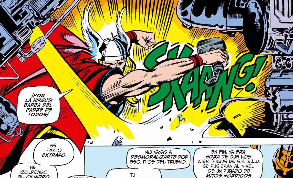 Thor se enfrenta al adamantium por primera vez. Créditos: Marvel/Panini