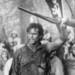 Bruce Campbell en El ejército de las tinieblas (1992), tercera entrega de Evil Dead. Créditos: Renaissance Pictures / De Laurentiis Entertainment Group