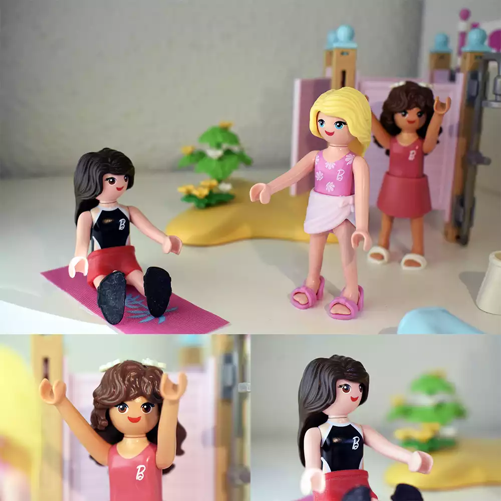 Barbie y sus amigas en versión Playmobil. Créditos: docpastor.com