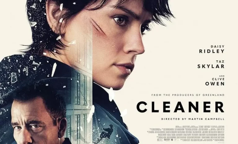 Detalle del póster de Cleaner: Rescate vertical. Créditos: Vértice 360