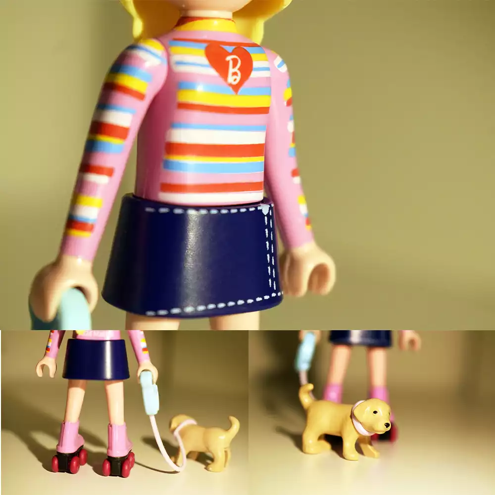 Detalles de la Barbie Malibú de Playmobil. Créditos: docpastor.com