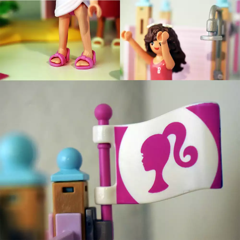 Detalles del set Moda en la playa de Barbie. Créditos: docpastor.com