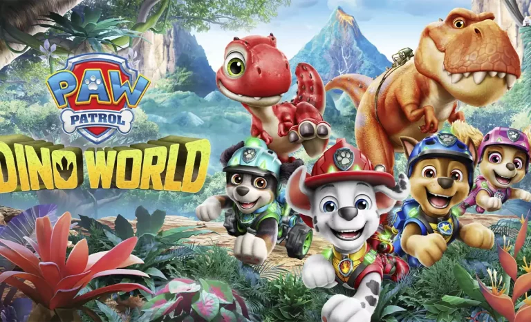 Imagen promocional de PAW Patrol: Dino World. Créditos: Bandai Namco