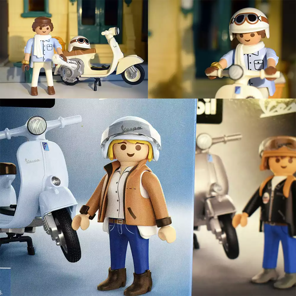 Las motos Vespa de Playmobil. Créditos: docpastor.com