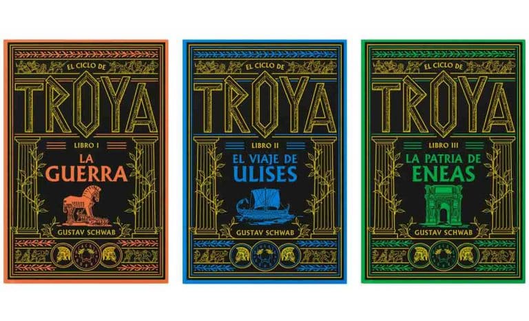 Portadas de El ciclo de Troya. Créditos: Blackie Books.