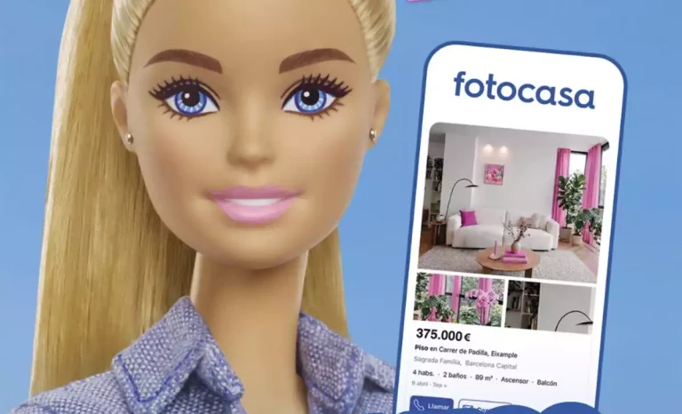 Barbie en la promoción de Fotocasa. Créditos: Mattel/Fotocasa