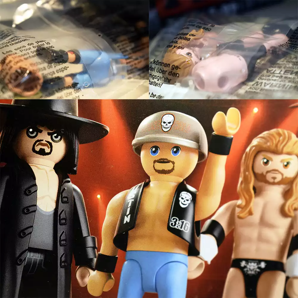 Era Attitude de WWE Raw de Playmobil. Créditos: docpastor.com