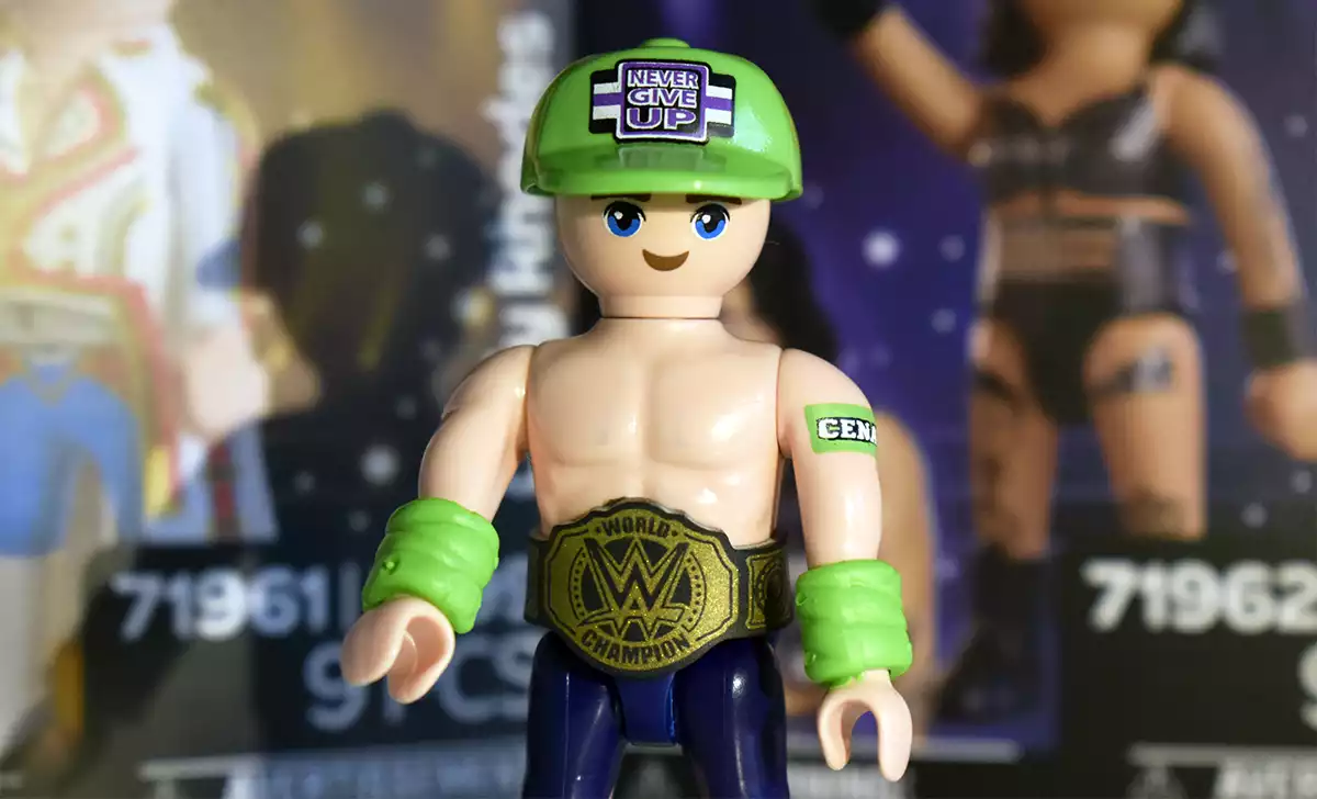 John Cena en versión Playmobil WWE Raw. Créditos: docpastor.com