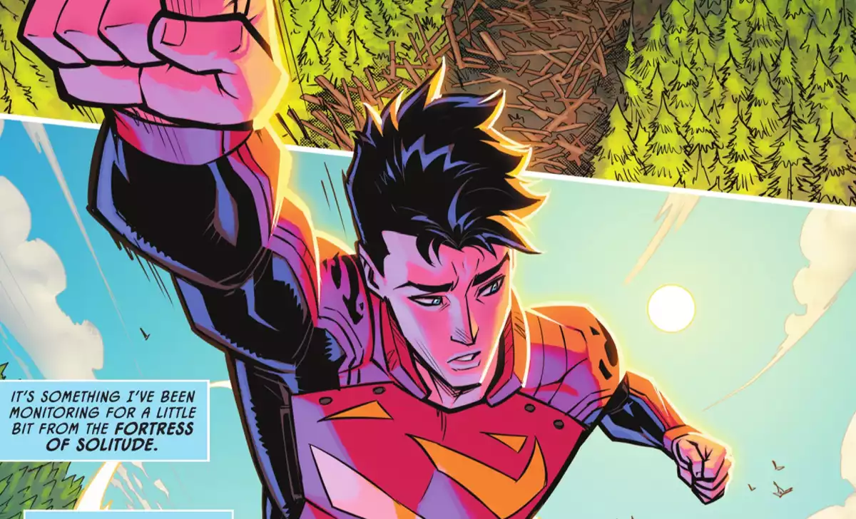 Jon Kent en DC´s Kal-El-Fornia Love. Créditos: Panini/DC