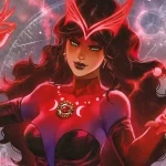 Portada de Hechicera Suprema: Rebelión Mágica con Wanda Maximoff/Bruja Escarlata como protagonista. Créditos: Marvel/Panini