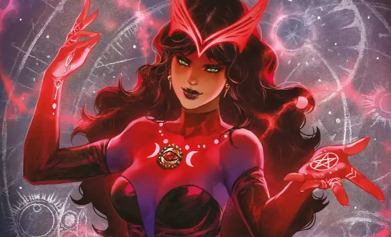 Portada de Hechicera Suprema: Rebelión Mágica con Wanda Maximoff/Bruja Escarlata como protagonista. Créditos: Marvel/Panini