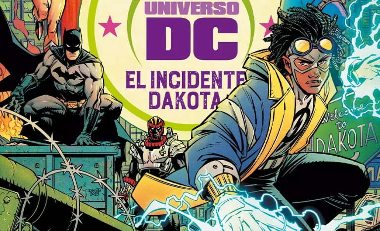 Portada de Nueva historia del Universo DC: El incidente Dakota con los héroes de Milestone Media. Créditos: Panini/DC