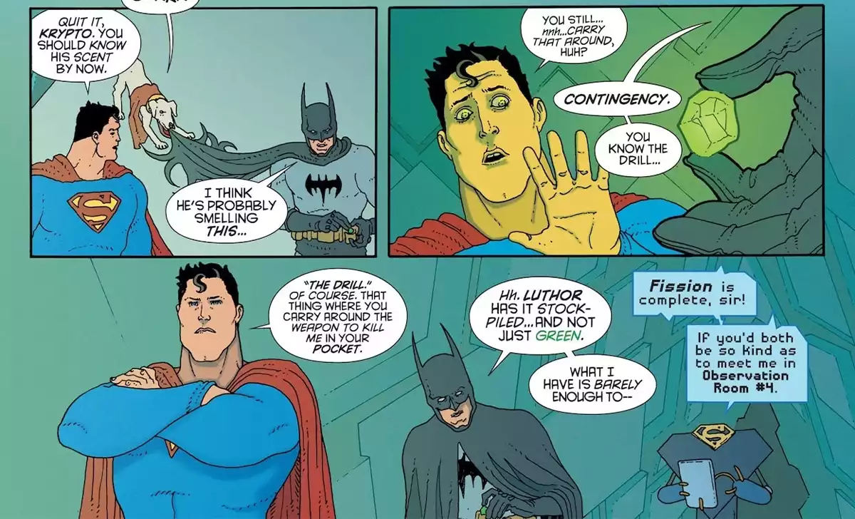 Superman y Batman en "El espectro de la Kryptonita". Créditos: DC/Panini