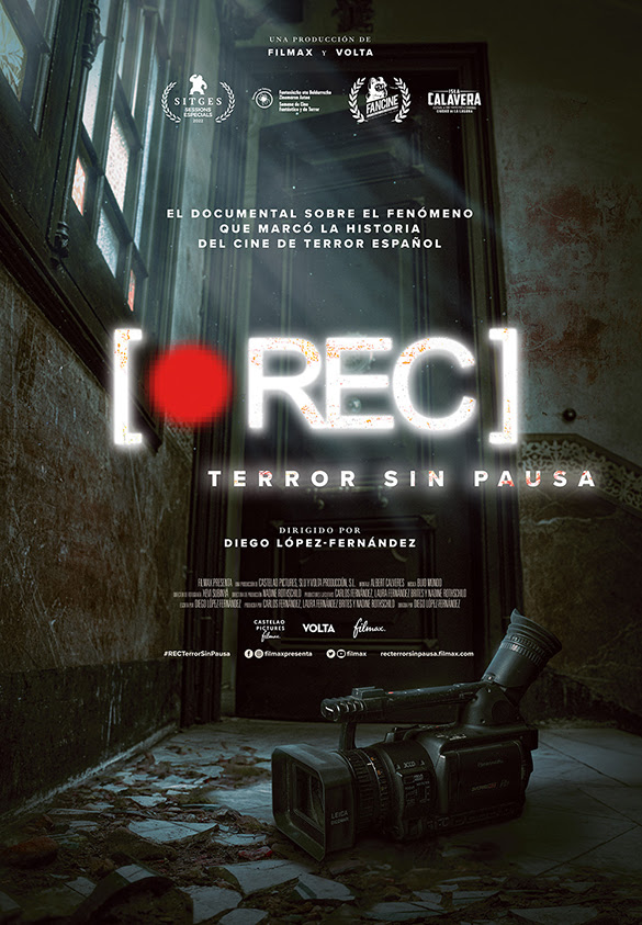 Cartel de la película REC: terror sin pausa, dirigida por Diego López-Fernández