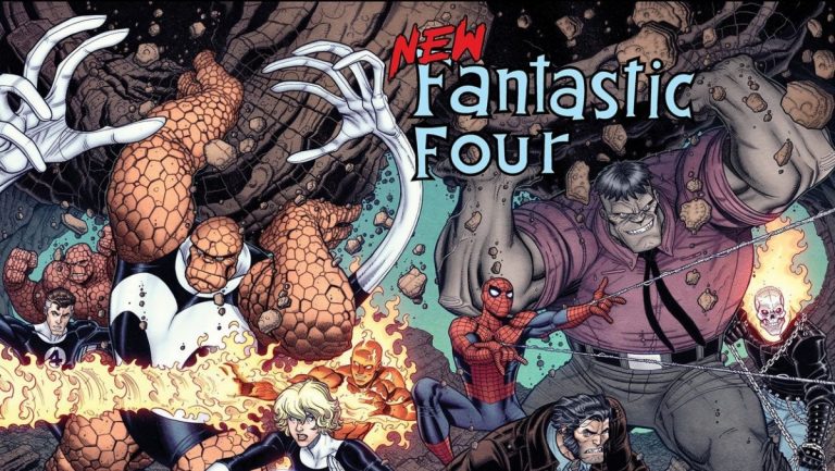 Portada del cómic Nuevos Cuatro Fantásticos: Camino al infierno, de Peter David y Alan Robinson