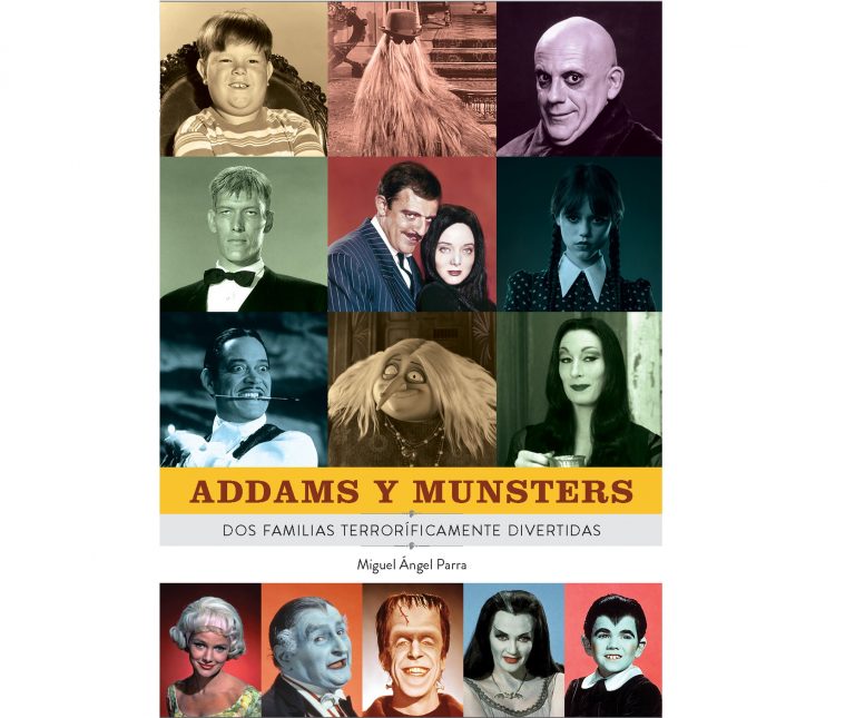 Portada del libro Addams y Munsters, de Miguel Ángel Parra, editado por Diábolo Ediciones