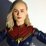 Figura de Marvel Legends de la Capitana Marvel de Marvel Studios, interpretada por Brie Larson. Fotografía de Doc Pastor.