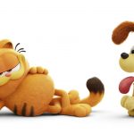 Garfield y Odie, creaciones de Jim Davis, en su nueva película cinematográfica.