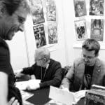 Compartiendo firmas con el veterano Alfonso López. Fotografías de Marta Beren.